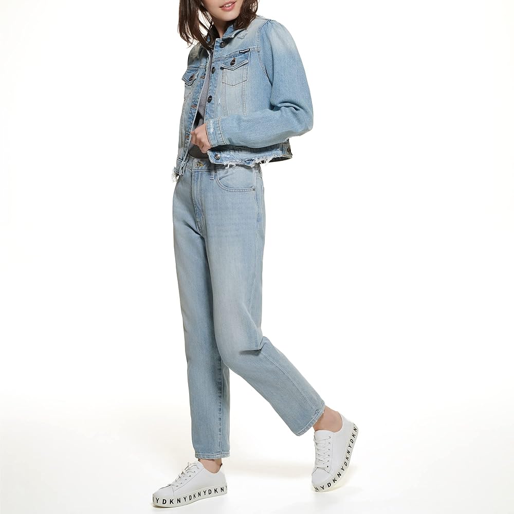 DKNY JEANS クリームイエロー　デニムジャケット 日本極東貿易 / Vintage DKNY ヴィンテージ ディーケーエヌワイ